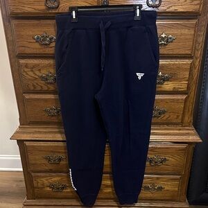 Holloway Dark Blue Joggers with White Emblem